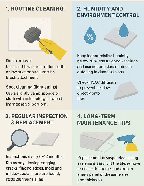 How Do I Clean and Maintain Mineral Wool Ceilings?